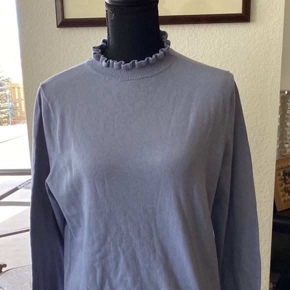 NWT Boden Ruffled Mock Neck Sweater - Picture 2 of 6